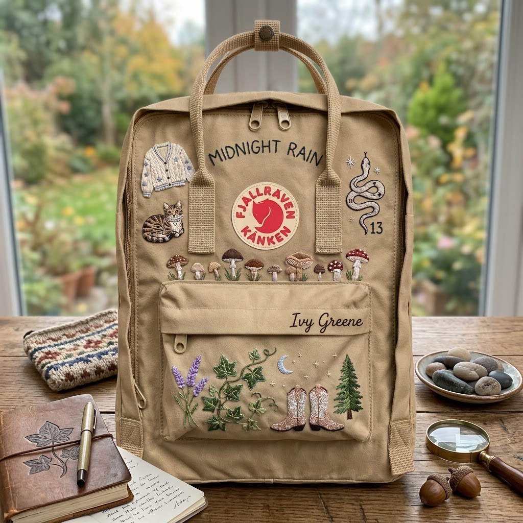 Taylor Swift Fjallraven Kanken Hand-Embroidered Backpack - Image 5