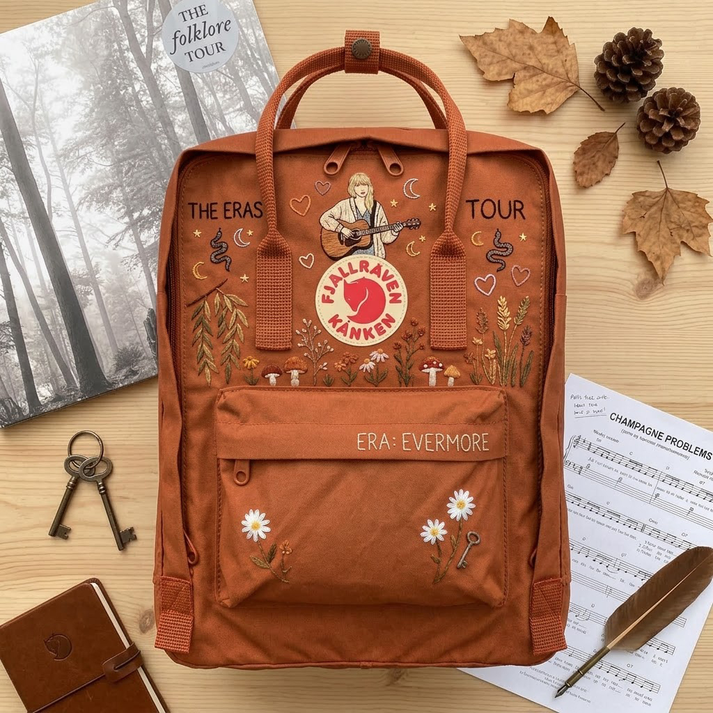 Taylor Swift Fjallraven Kanken Hand-Embroidered Backpack - Image 4