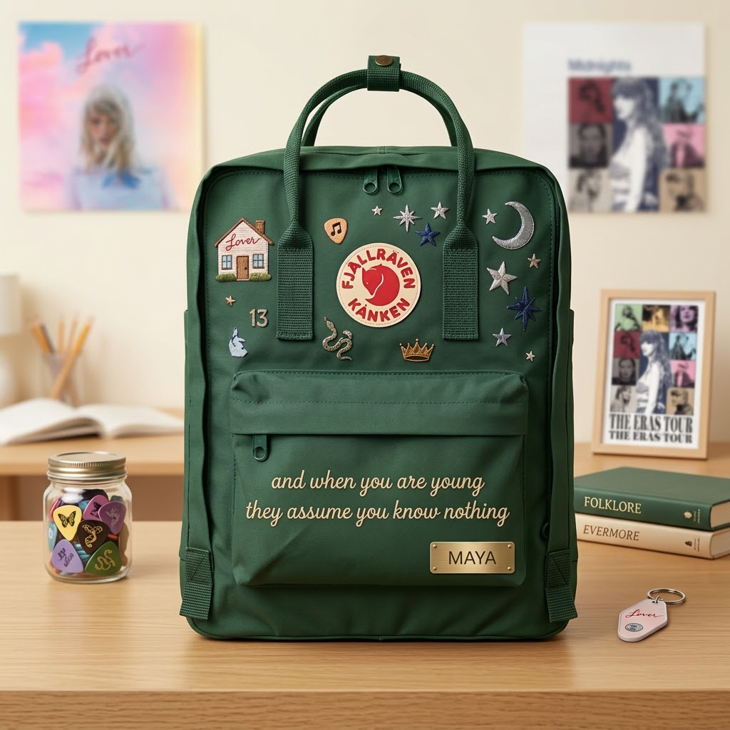 Taylor Swift Fjallraven Kanken Hand-Embroidered Backpack - Image 5