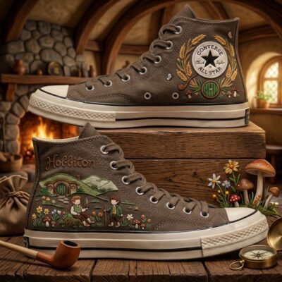 The Lord Of The Rings Hand-Embroidered Converse Chuck Taylor 1970s - All Star Classic