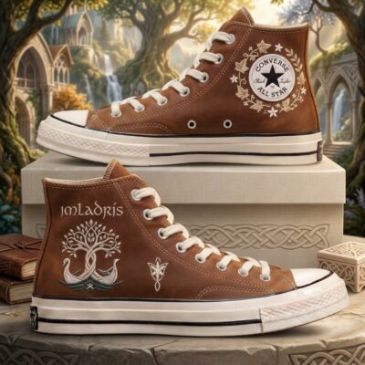 The Lord Of The Rings Hand-Embroidered Converse Chuck Taylor 1970s - All Star Classic