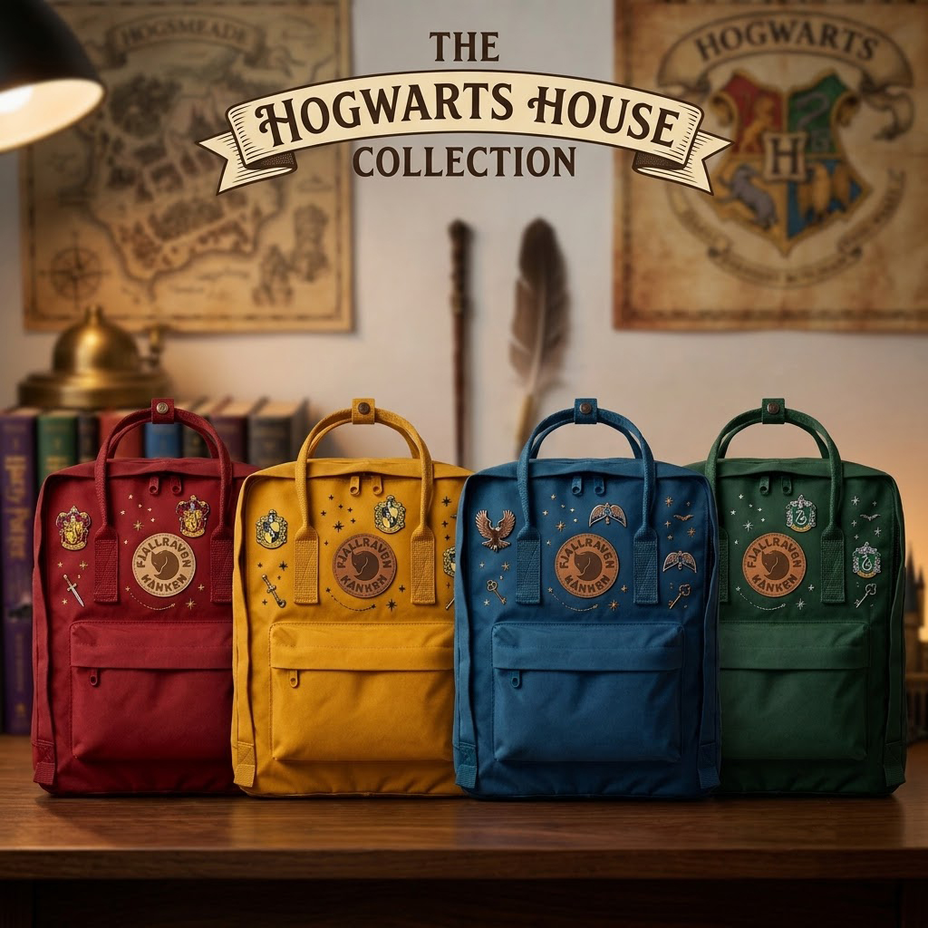 Harry Potter Fjallraven Kanken Hand-Embroidered Backpack - Image 3