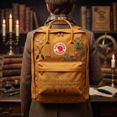Harry Potter Fjallraven Kanken Hand-Embroidered Backpack