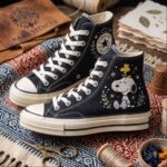 Snoopy Hand-Embroidered Converse Chuck Taylor 1970s - All Star Classic