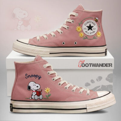 Snoopy Hand-Embroidered Converse Chuck Taylor 1970s - All Star Classic