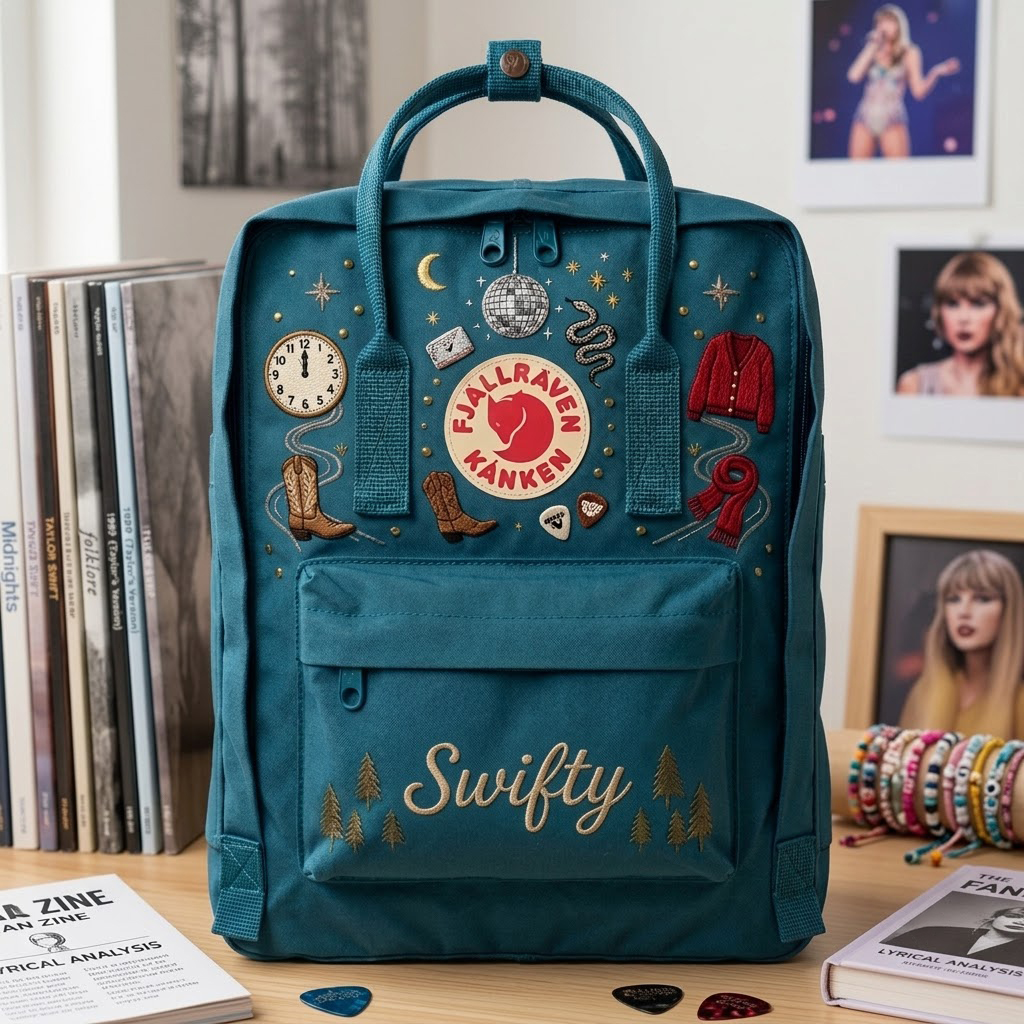 Taylor Swift Fjallraven Kanken Hand-Embroidered Backpack - Image 3