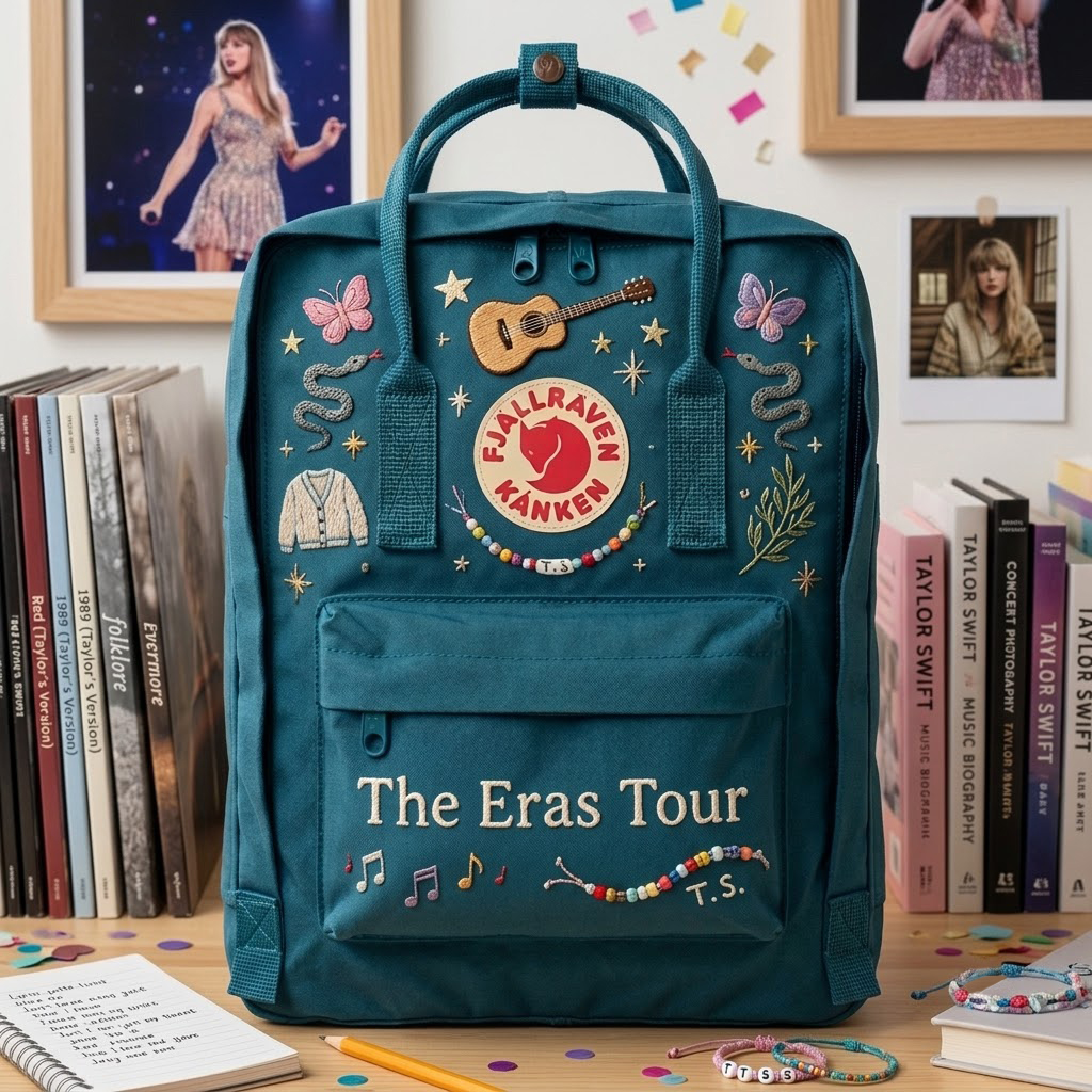 Taylor Swift Fjallraven Kanken Hand-Embroidered Backpack - Image 3