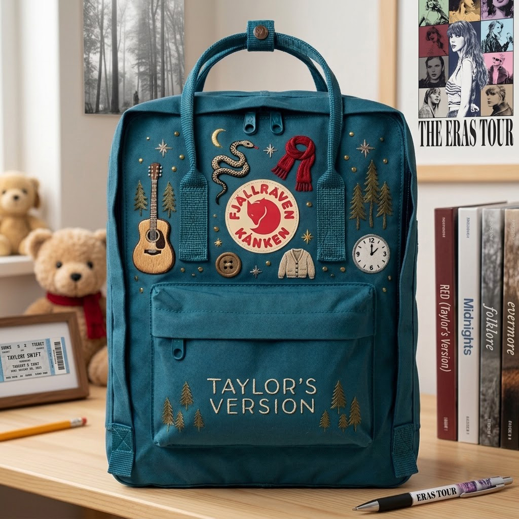 Taylor Swift Fjallraven Kanken Hand-Embroidered Backpack - Image 5