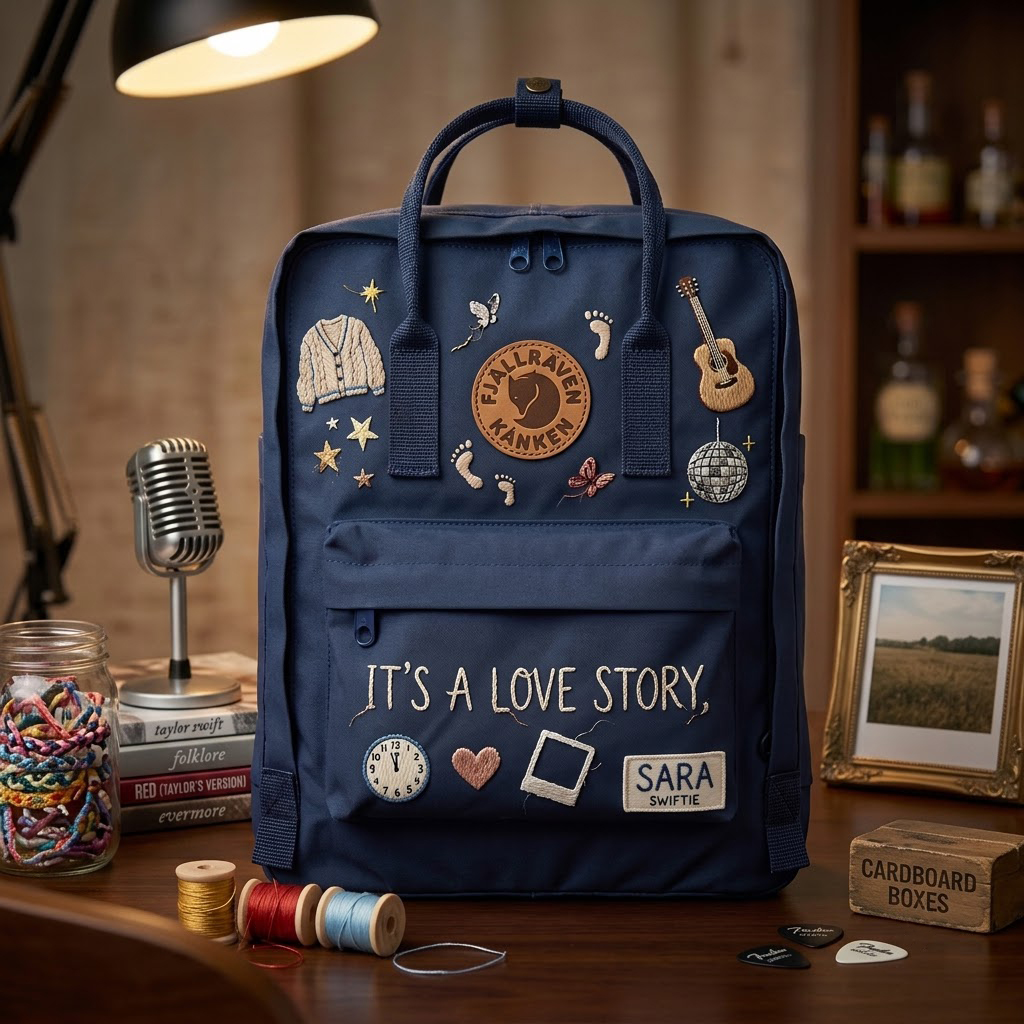 Taylor Swift Fjallraven Kanken Hand-Embroidered Backpack - Image 3
