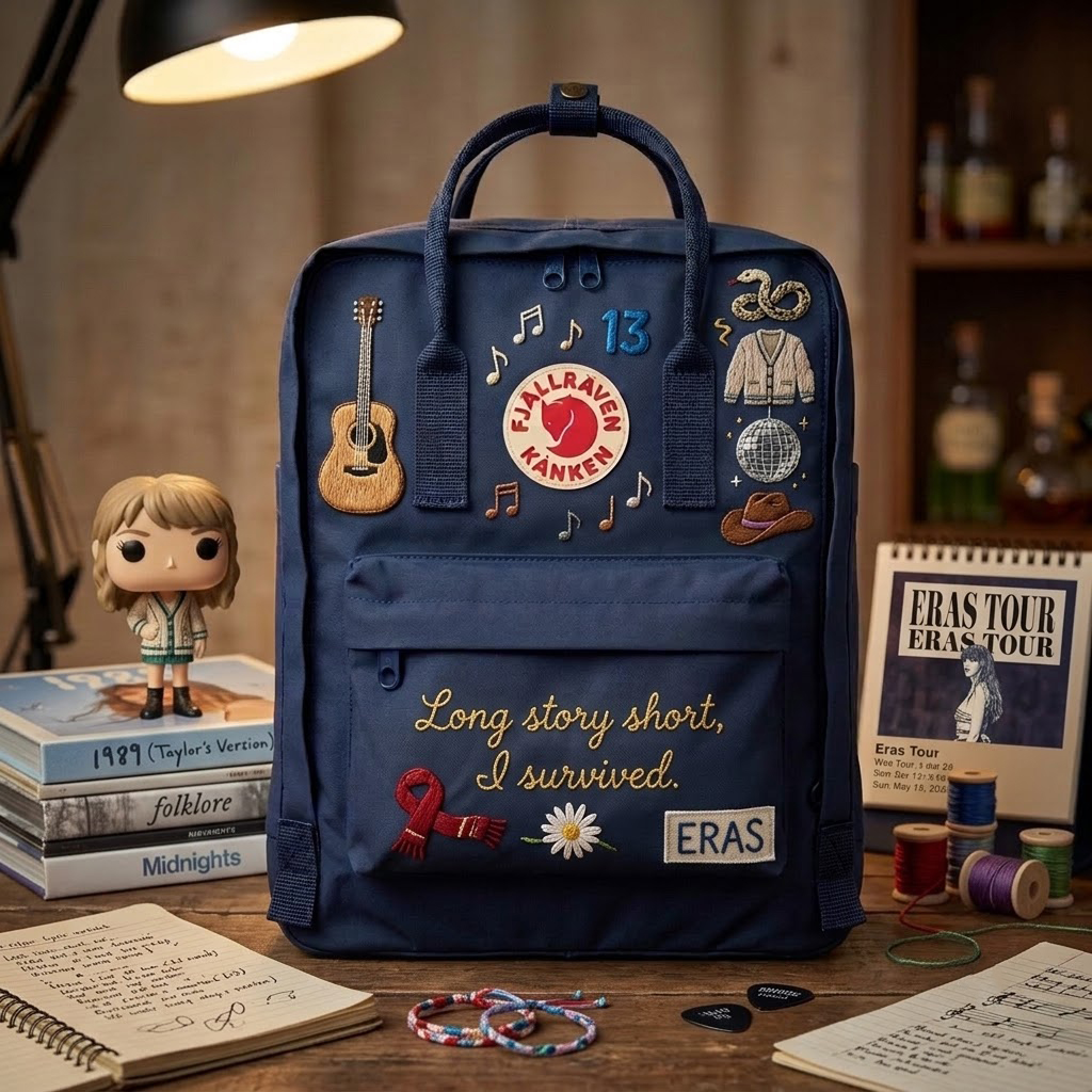 Taylor Swift Fjallraven Kanken Hand-Embroidered Backpack - Image 4