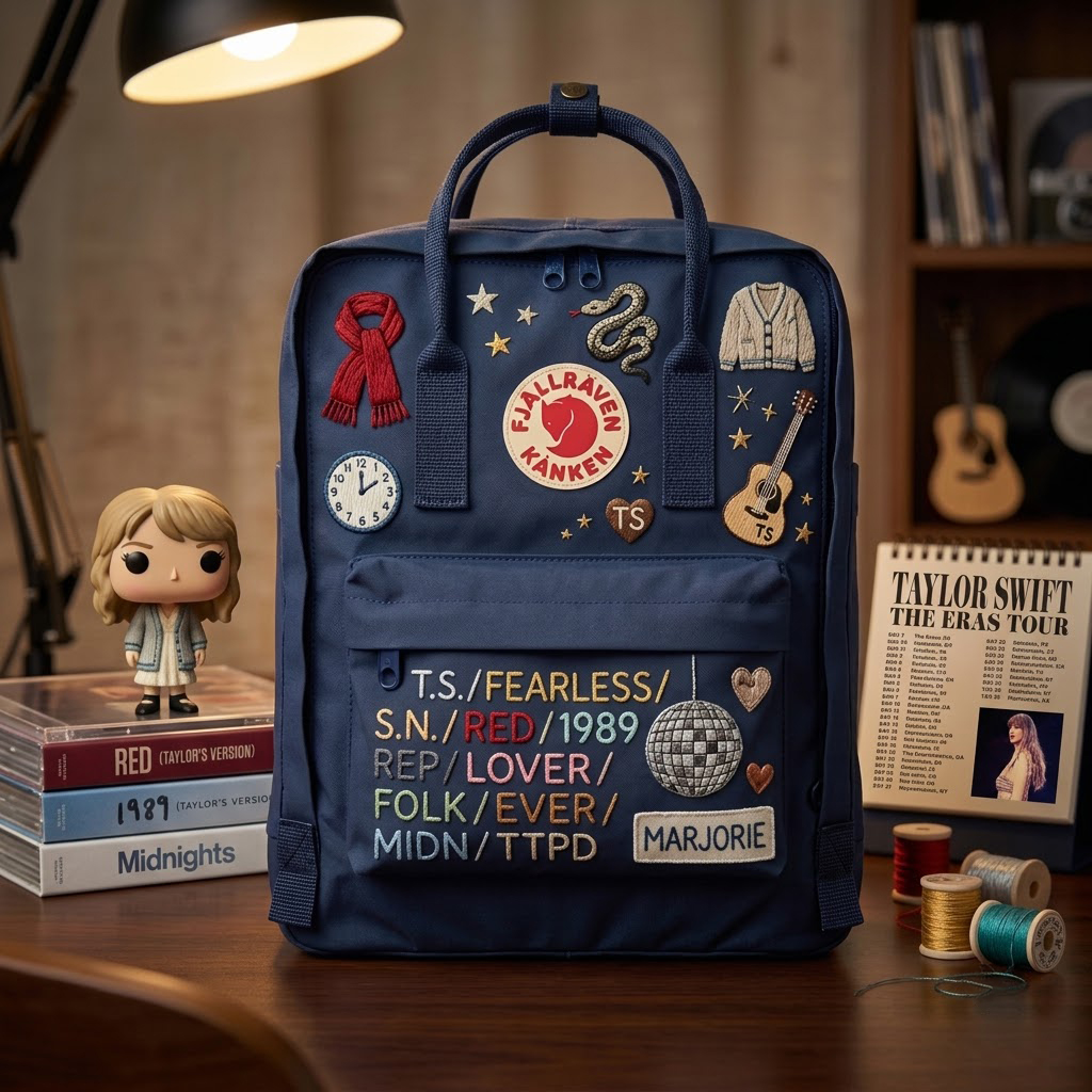Taylor Swift Fjallraven Kanken Hand-Embroidered Backpack - Image 5
