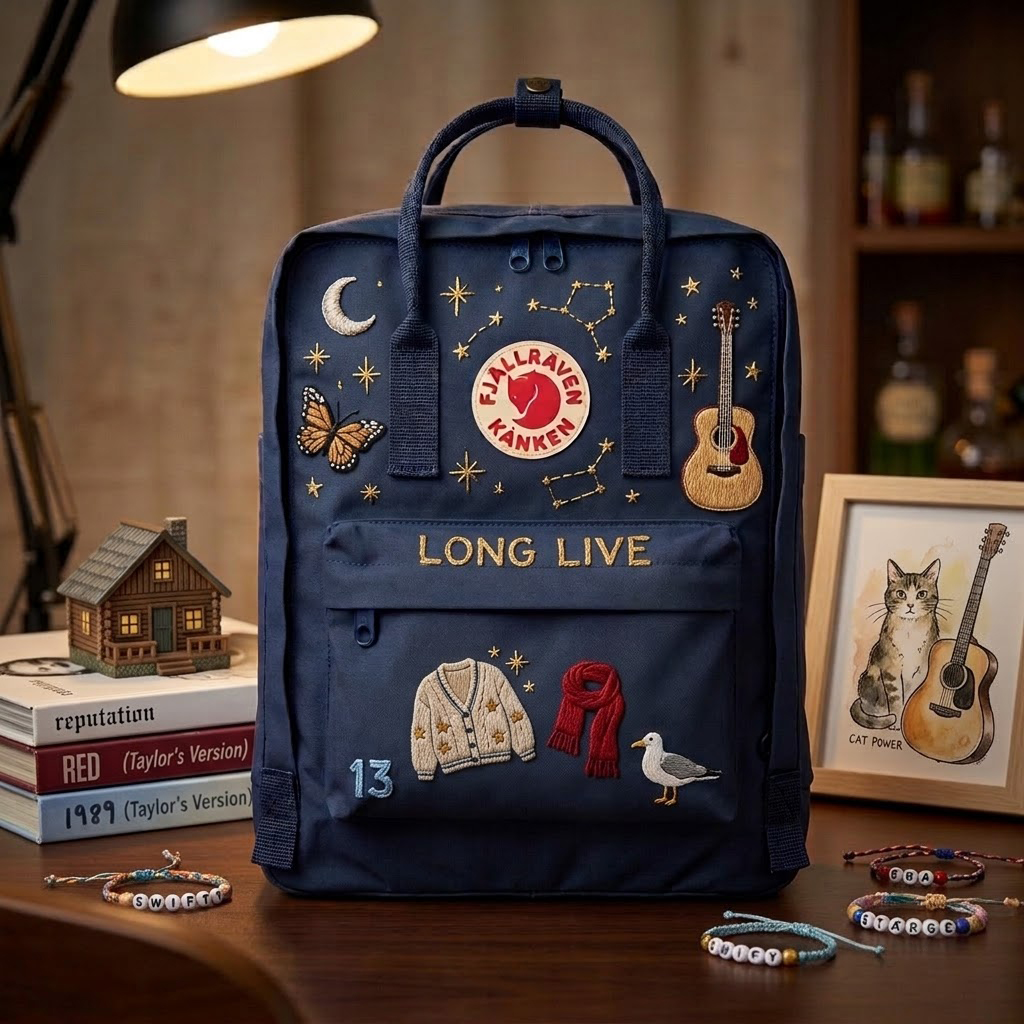 Taylor Swift Fjallraven Kanken Hand-Embroidered Backpack - Image 4