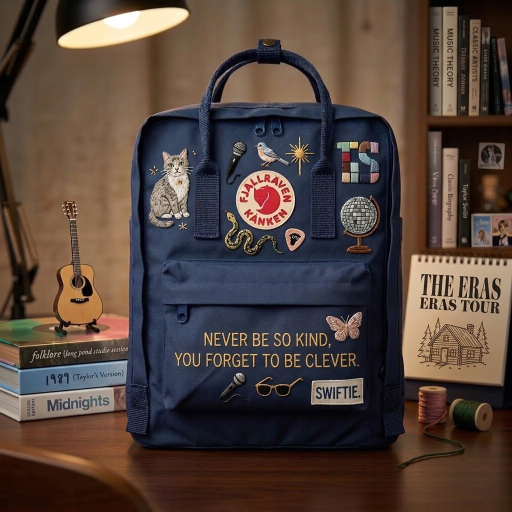 Taylor Swift Fjallraven Kanken Hand-Embroidered Backpack - Image 4