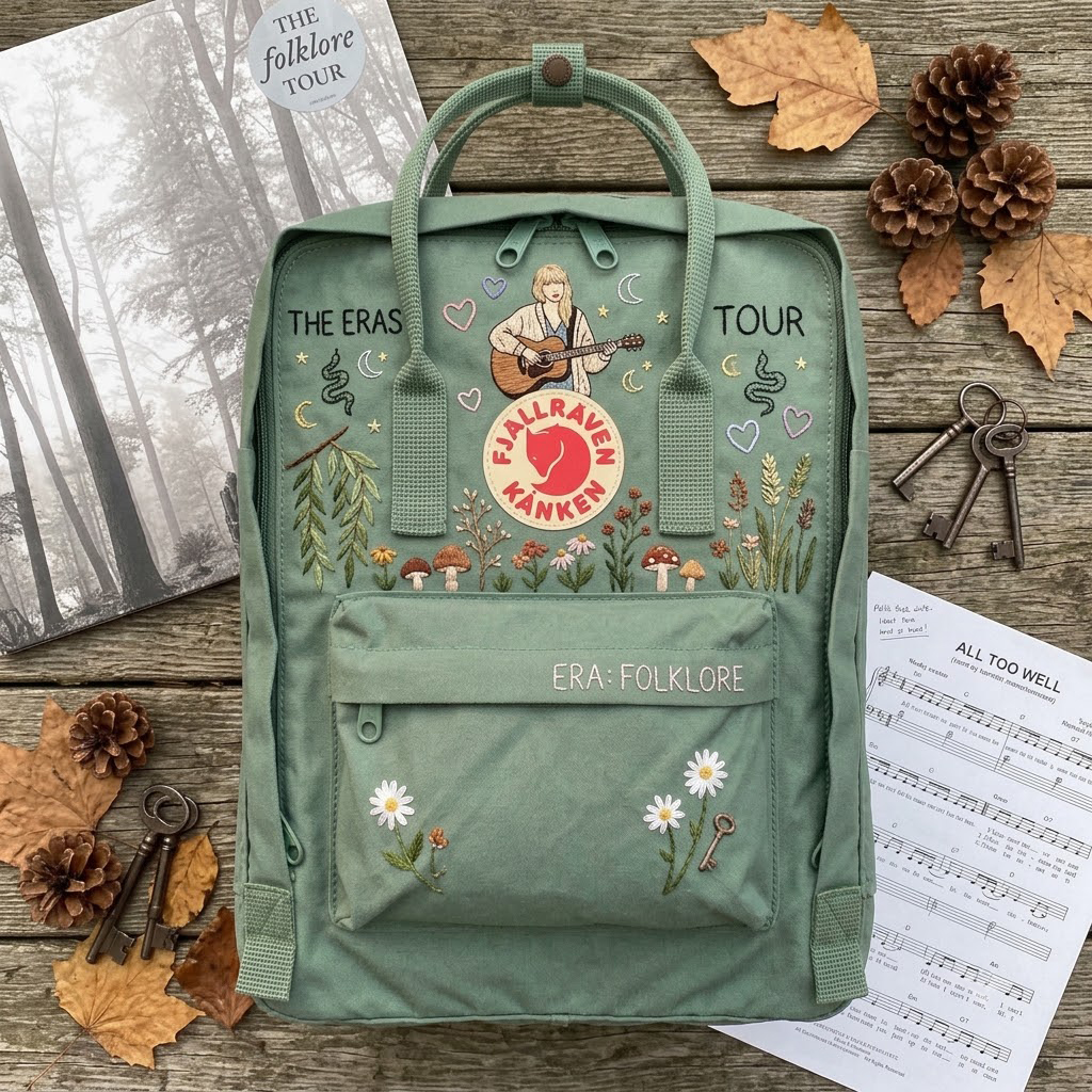 Taylor Swift Fjallraven Kanken Hand-Embroidered Backpack - Image 3