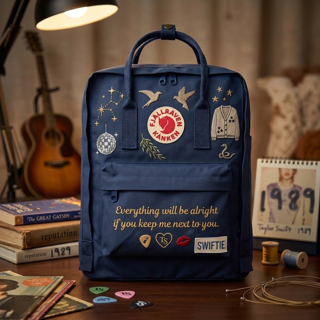 Taylor Swift Fjallraven Kanken Hand-Embroidered Backpack - Image 3