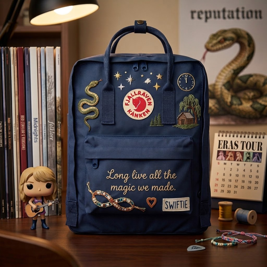 Taylor Swift Fjallraven Kanken Hand-Embroidered Backpack - Image 3