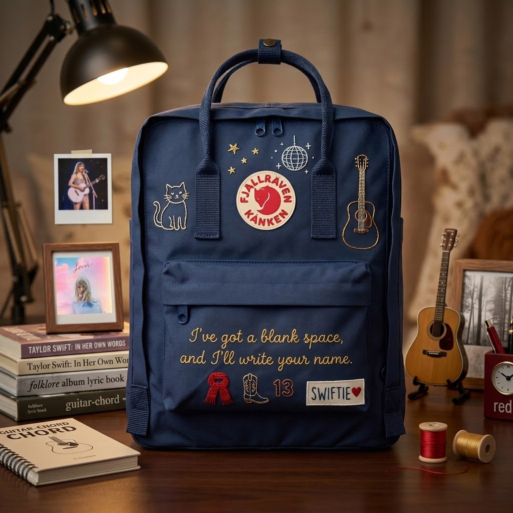 Taylor Swift Fjallraven Kanken Hand-Embroidered Backpack - Image 3