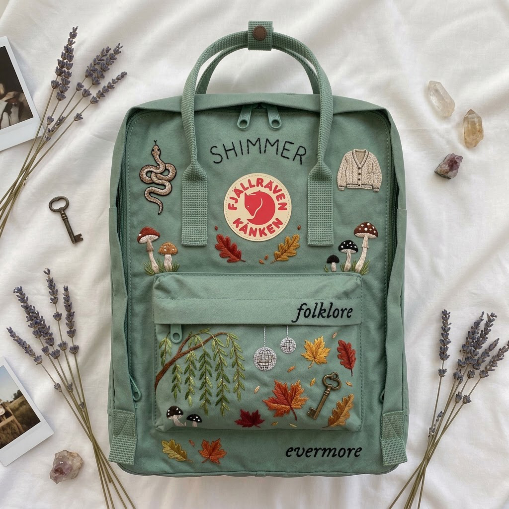 Taylor Swift Fjallraven Kanken Hand-Embroidered Backpack - Image 3