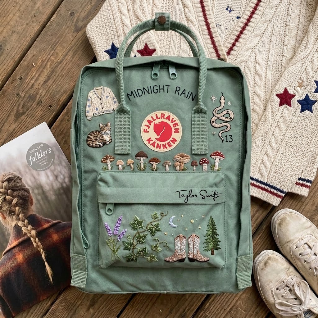 Taylor Swift Fjallraven Kanken Hand-Embroidered Backpack - Image 4