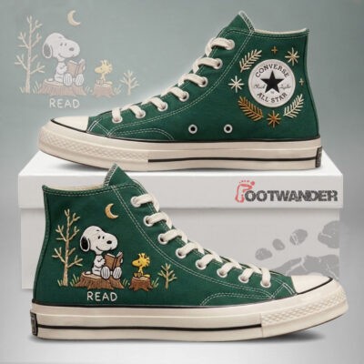 Snoopy Hand-Embroidered Converse Chuck Taylor 1970s - All Star Classic